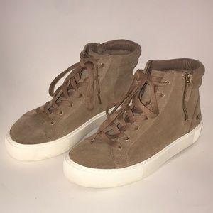 UGGs high top suede runner